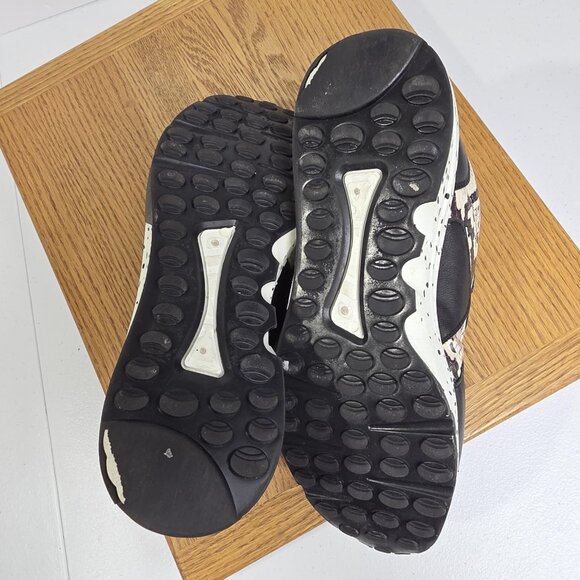 Akima Shoes Women Size 10M Black White Pink Snake Print Low Athletic Sneakers - Picture 8 of 8